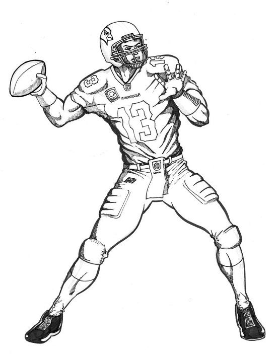 Printable football coloring pages