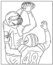 Nfl coloring pages american football