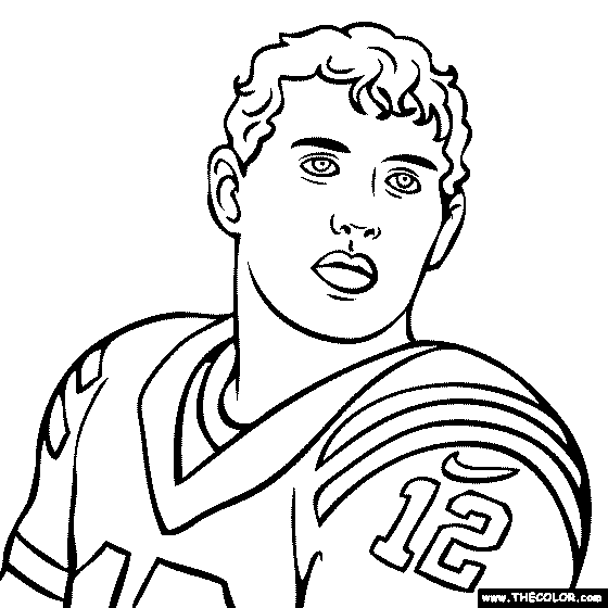 Football players online coloring pages