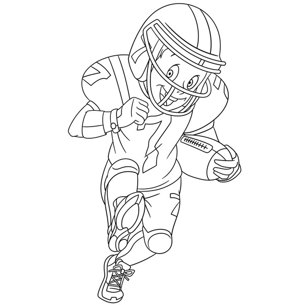 American football coloring page images stock photos d objects vectors