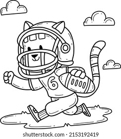 Football colouring pages stock photos