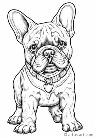 French bulldog coloring pages free download artus art french bulldog art bulldog art dog coloring page