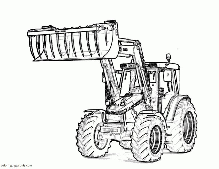 Tractor coloring pages printable for free download