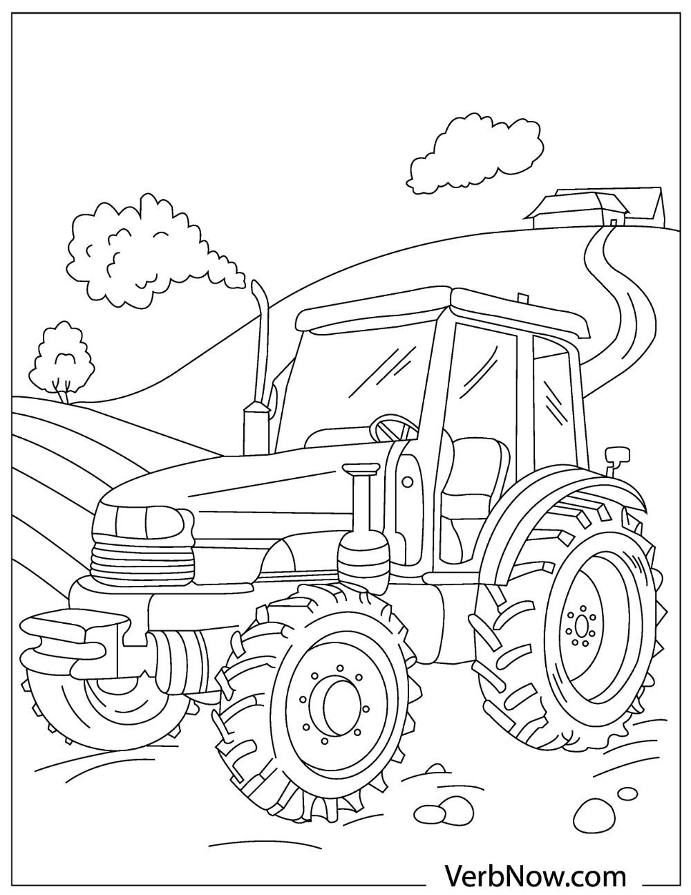 Free tractors coloring pages for download printable pdf