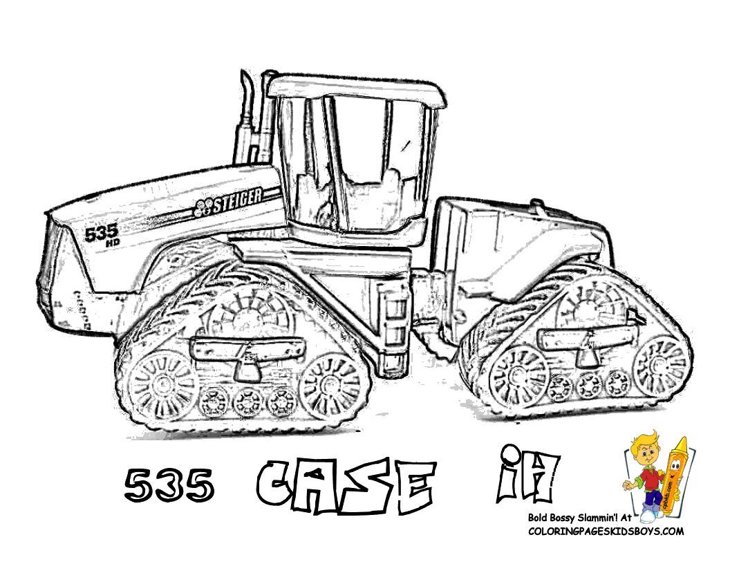 Print out this free tractor coloring page case stieger quadtrac stop jokin tell other coloring kids your â tractor coloring pages coloring pages tractors