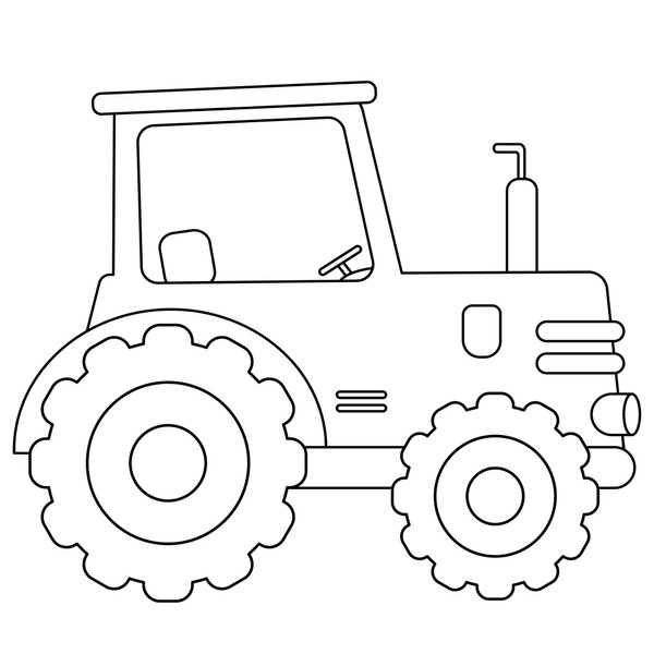 Thousand coloring book tractor royalty