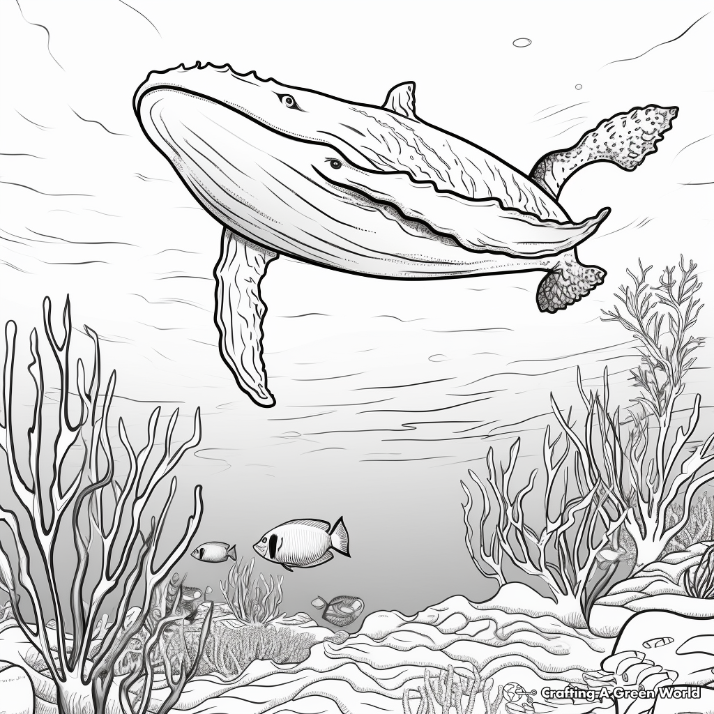 Humpback whale coloring pages