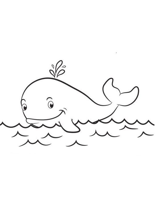 Coloring pages cute whale coloring pages