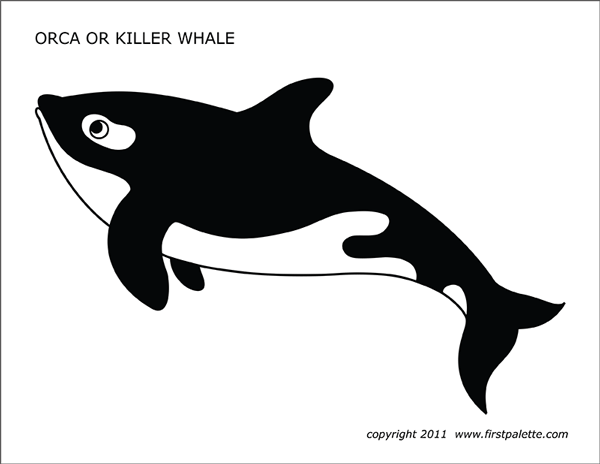 Whale free printable templates coloring pages