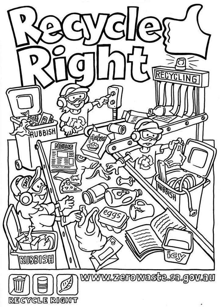 Free recycling coloring pages printable kindergarten coloring pages recycling for kids coloring pages for kids