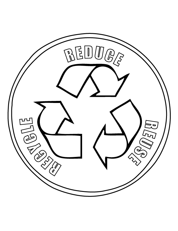 Coloring pages recycle earthday coloring pages