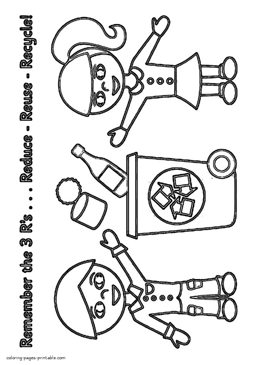 Reduce reuse recycle coloring pages for kids earth day coloring pages coloring pages for kids coloring pages