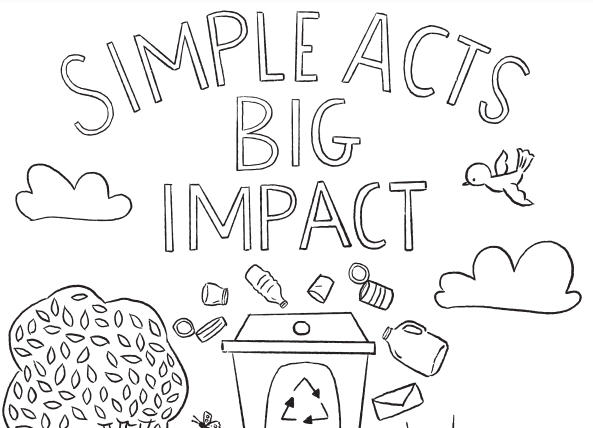 Free recycling coloring page simple acts big impact free recycling coloring page simple acts big impact