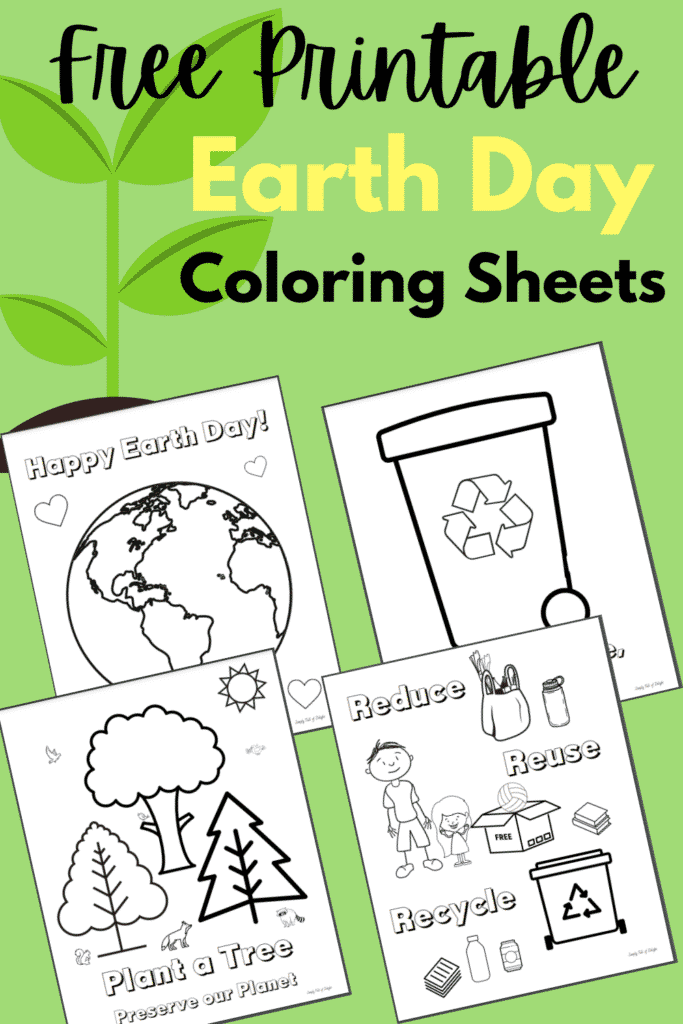 Free earth day coloring sheets