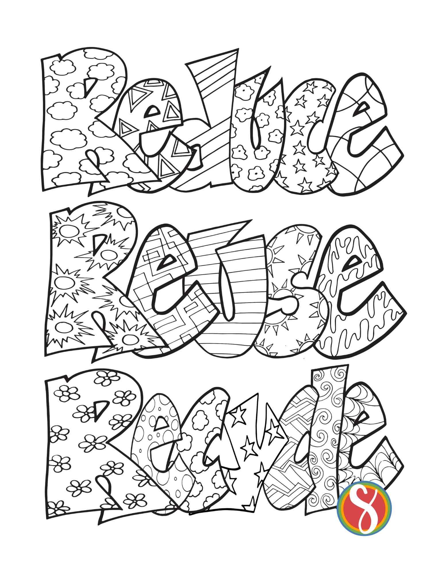 Free reduce reuse recycle coloring pages â stevie doodles