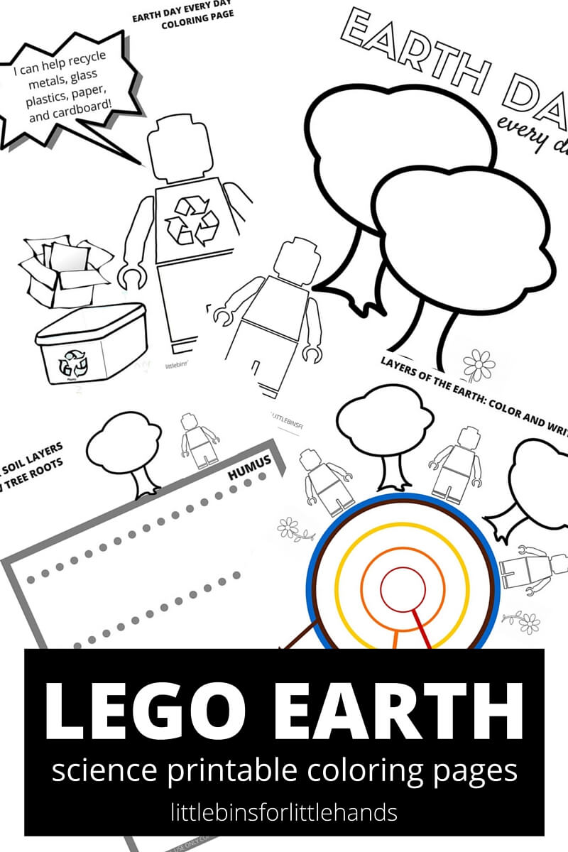 Lego earth coloring pages