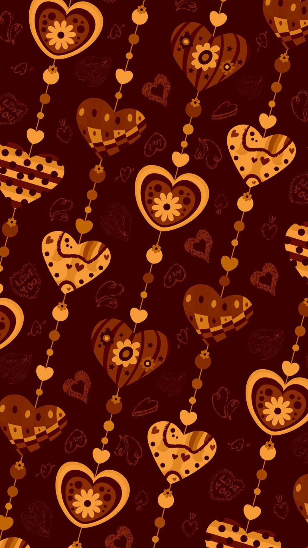 Brown heart aesthetic wallpapers download