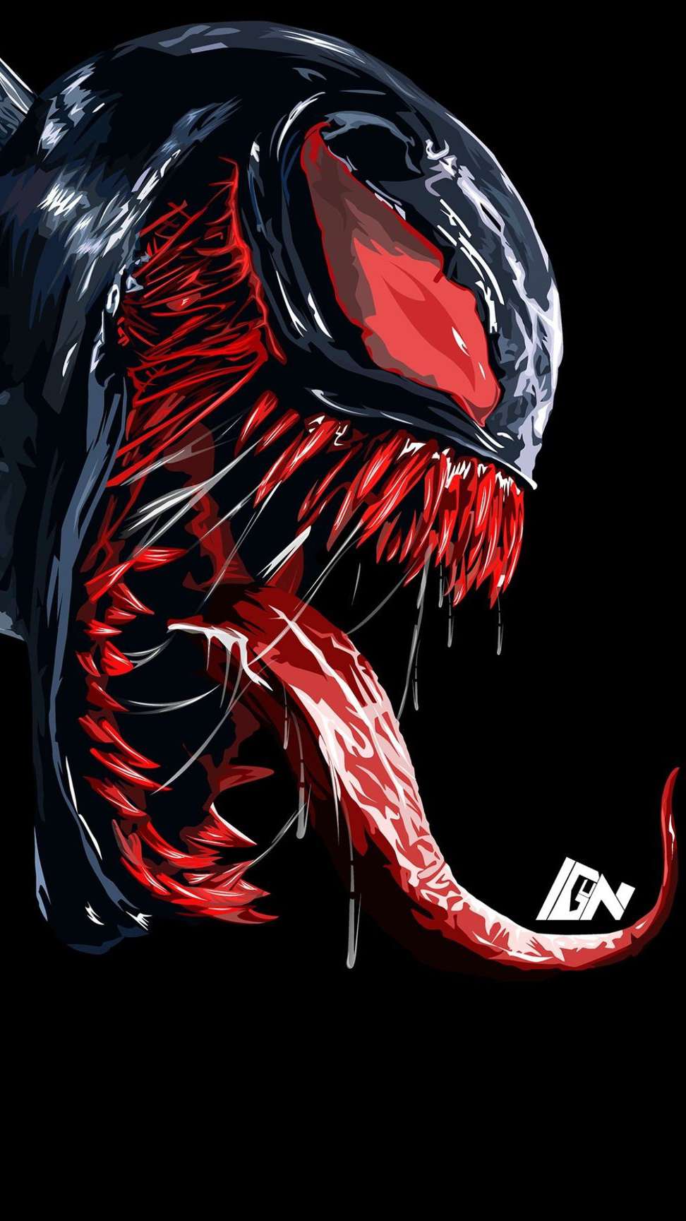 Venom blood art iphone wallpaper