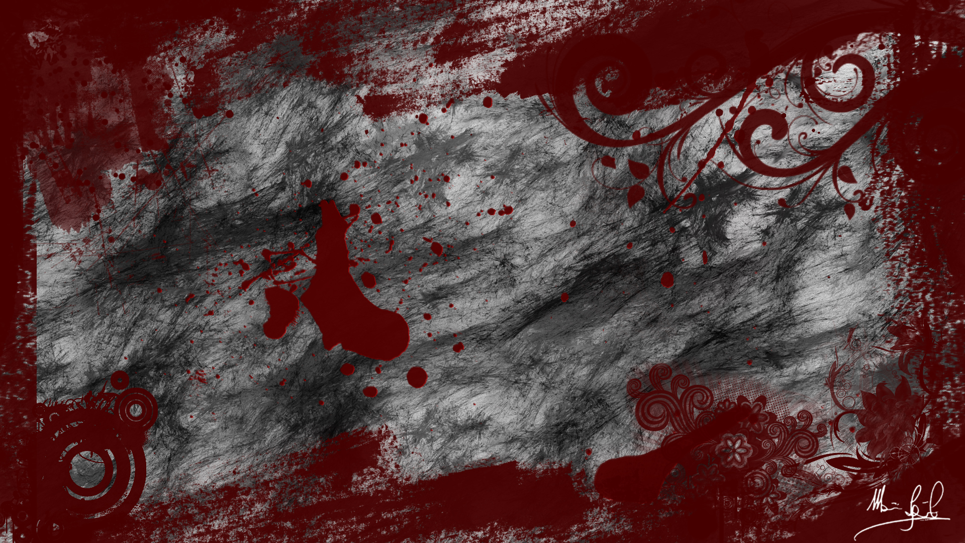 Blood wallpaper by theartofdarkness on