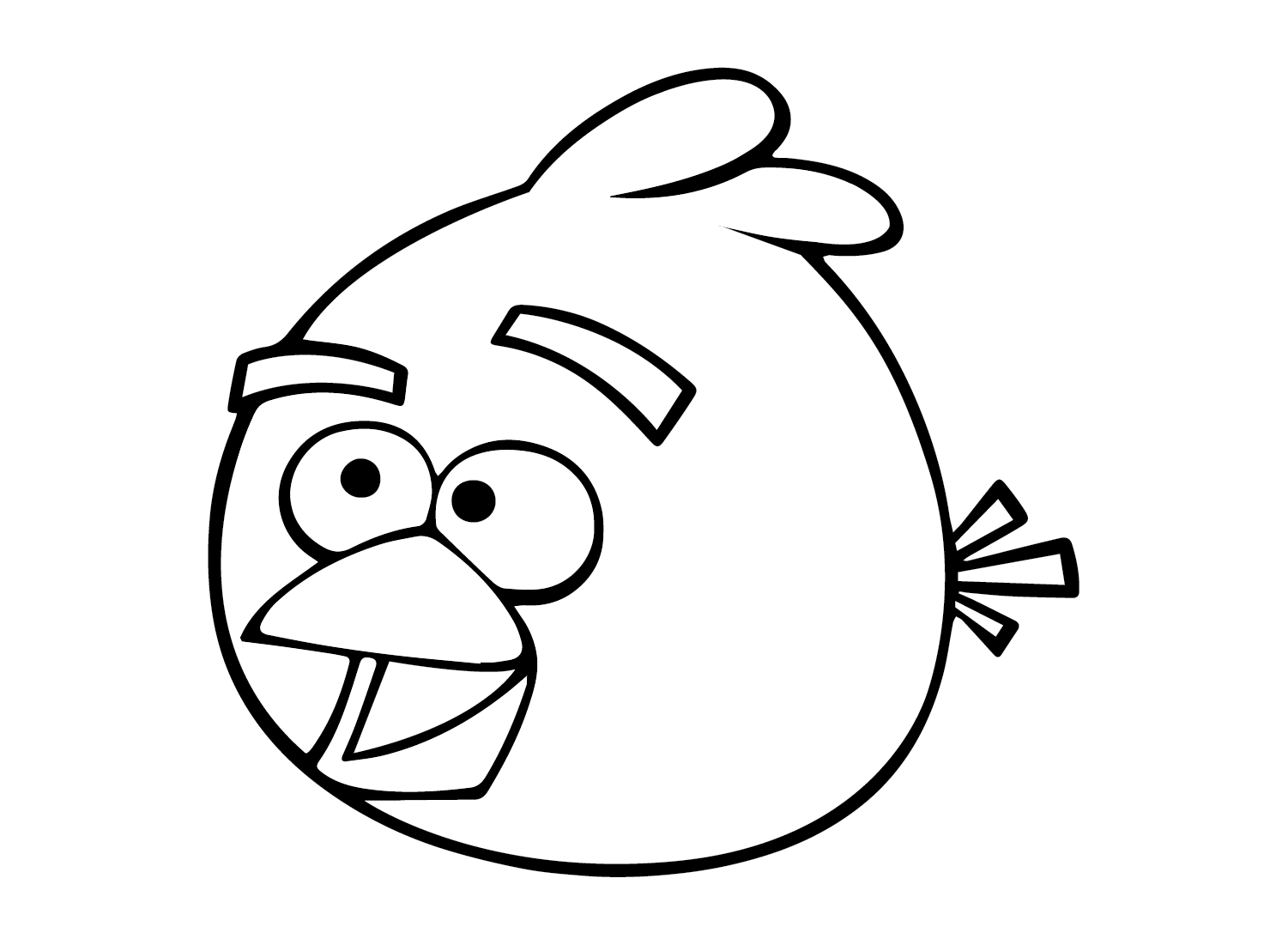Red angry bird coloring pages printable for free download