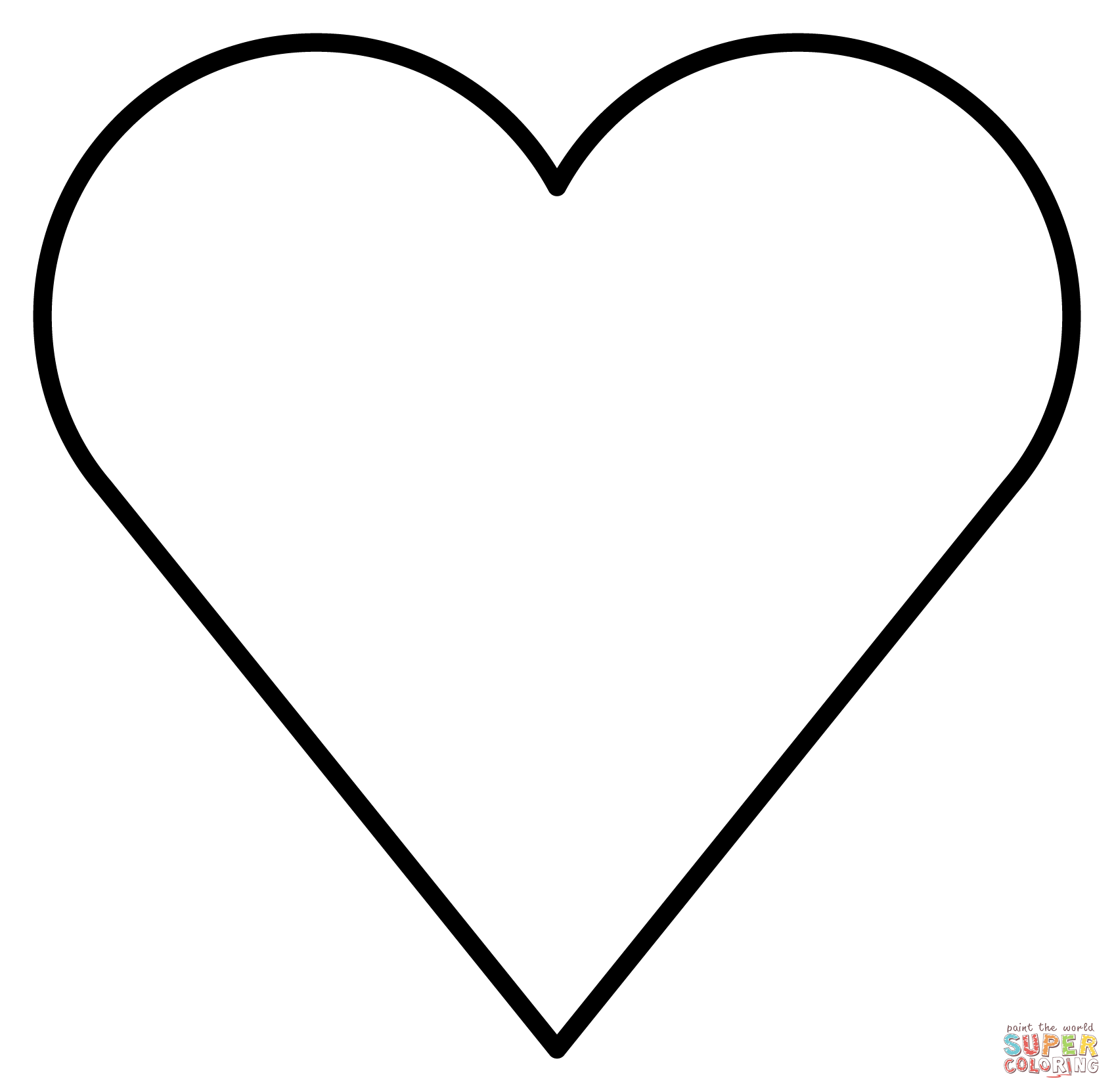 Red heart emoji coloring page free printable coloring pages