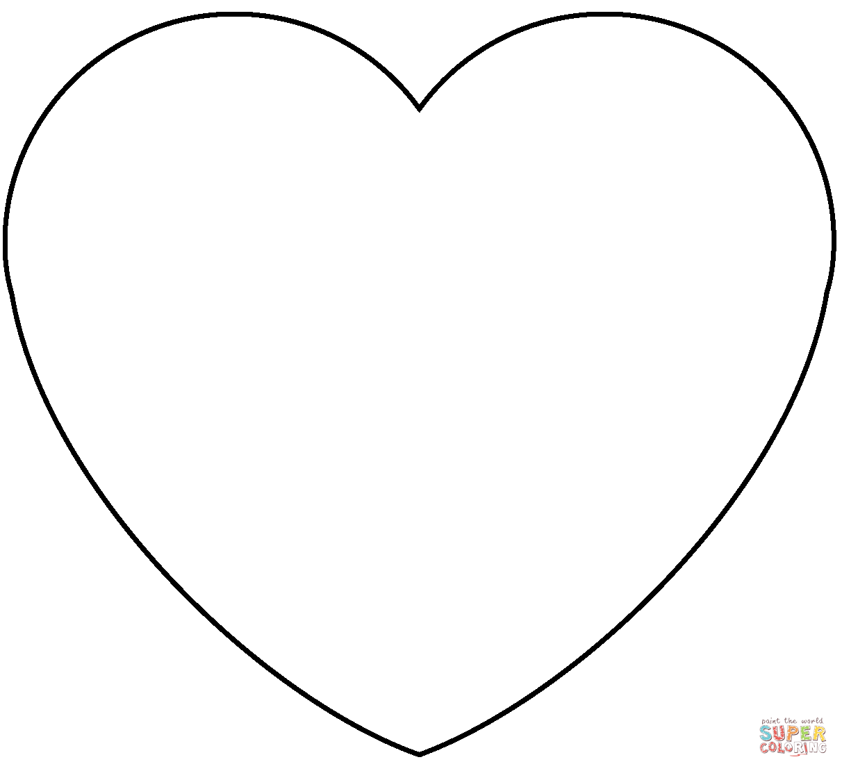 Red heart emoji coloring page free printable coloring pages