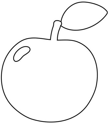 Red apple emoji coloring page free printable coloring pages