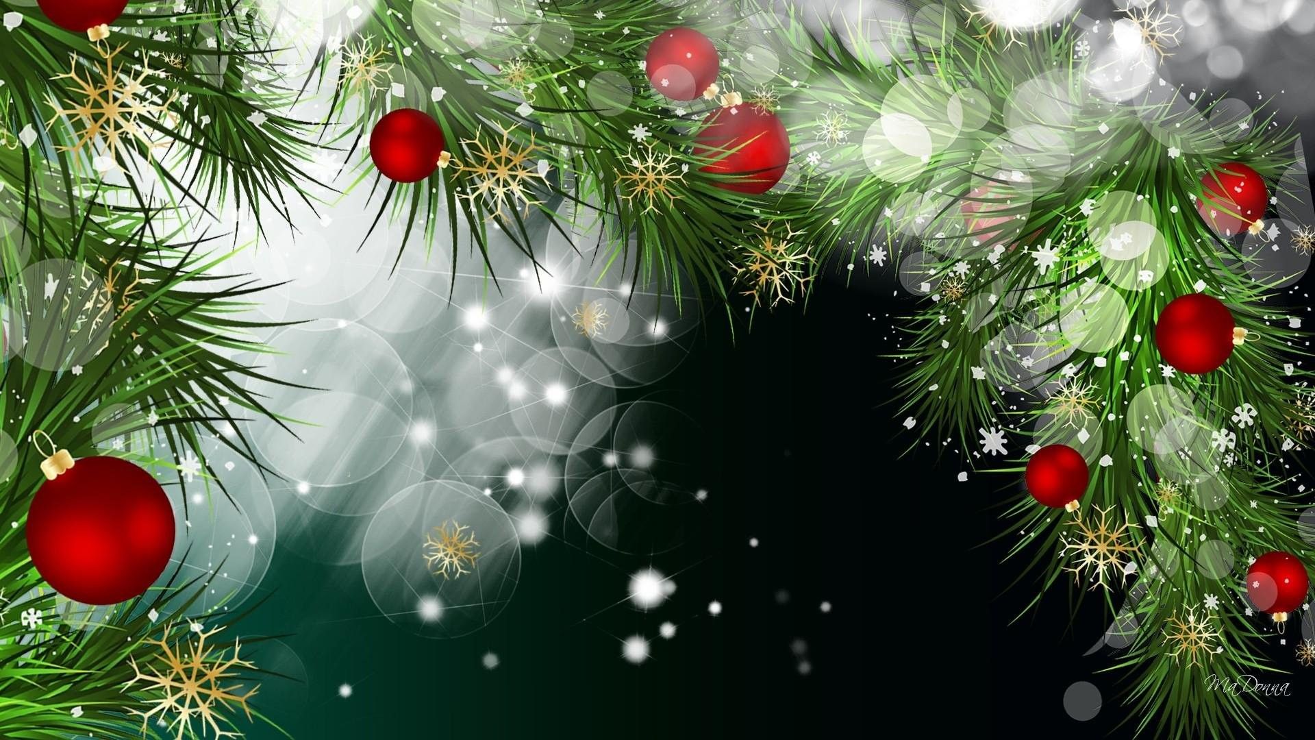 Green and red christmas wallpapers