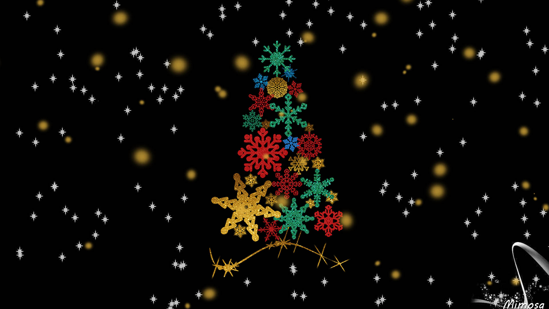 X holiday christmas star artistic snowflake red green abstract black christmas tree