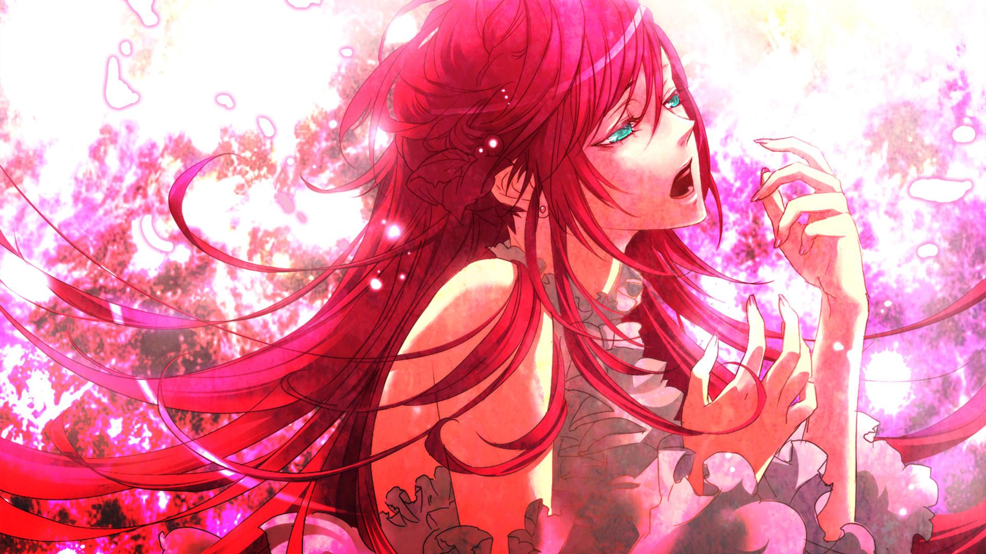 Anime red hair wallpapers