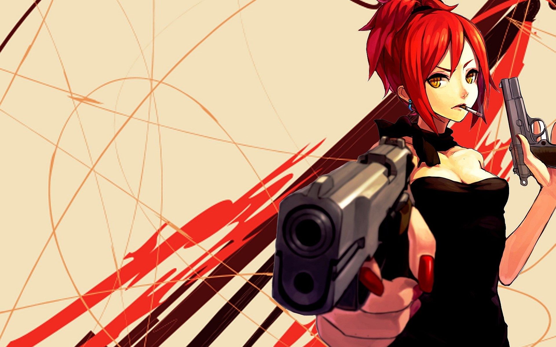 Red haired anime girl wallpapers