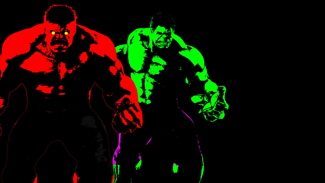 Red hulk and hulk
