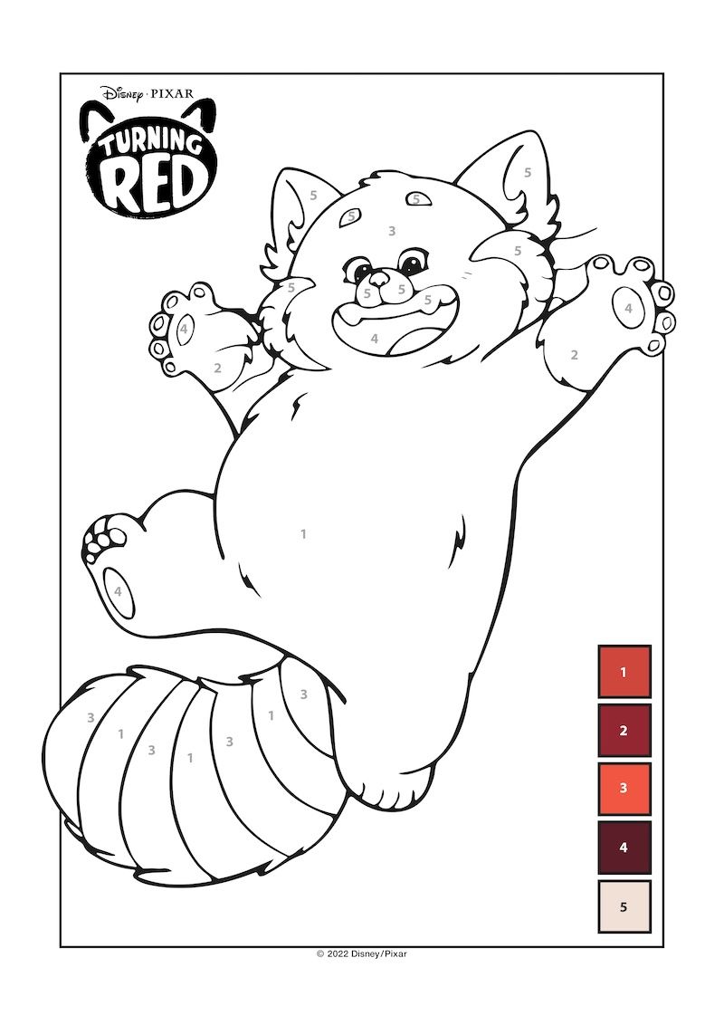 Turning red coloring pages activities disney coloring pages disney colors coloring pages