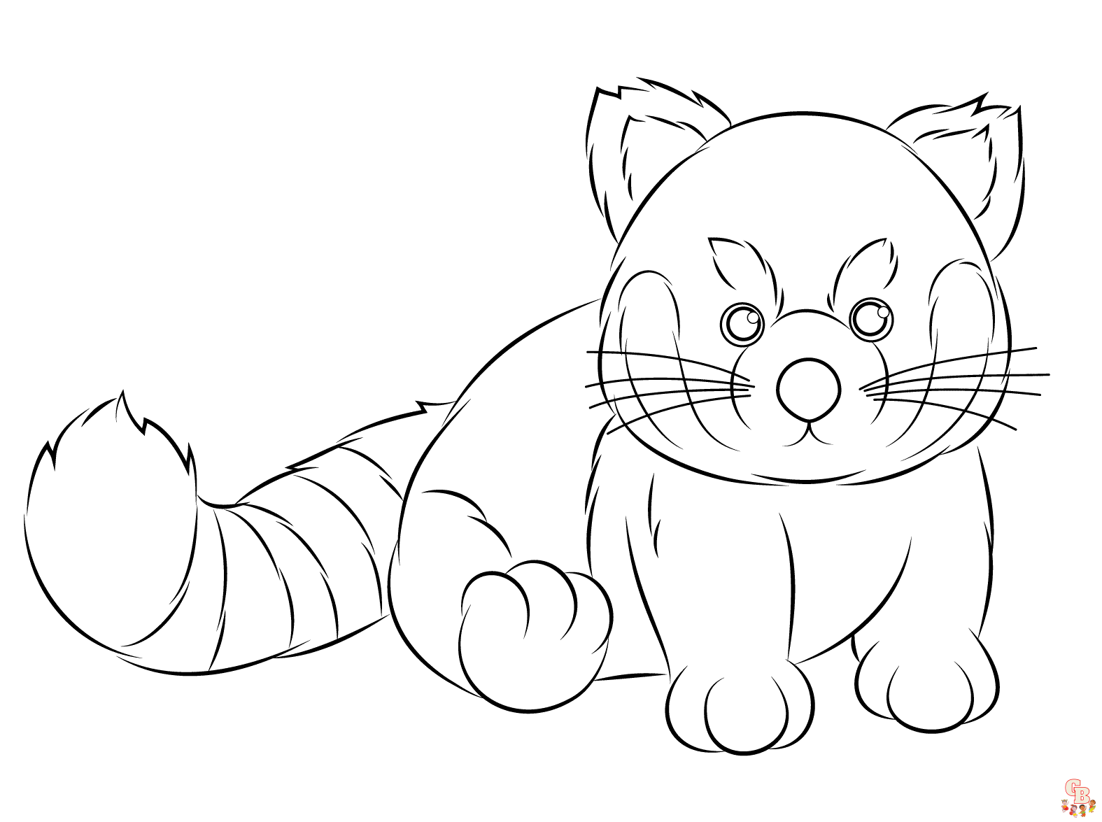 Free red panda coloring pages printable and easy to print
