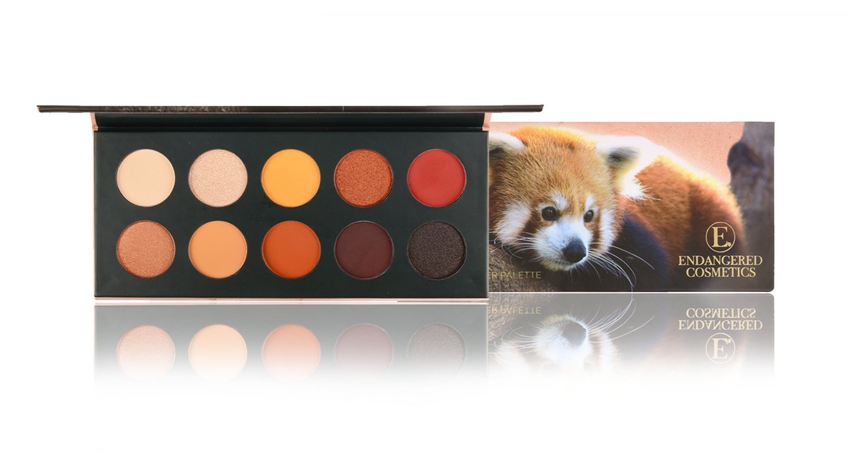 The red panda palette â endangered cosmetics