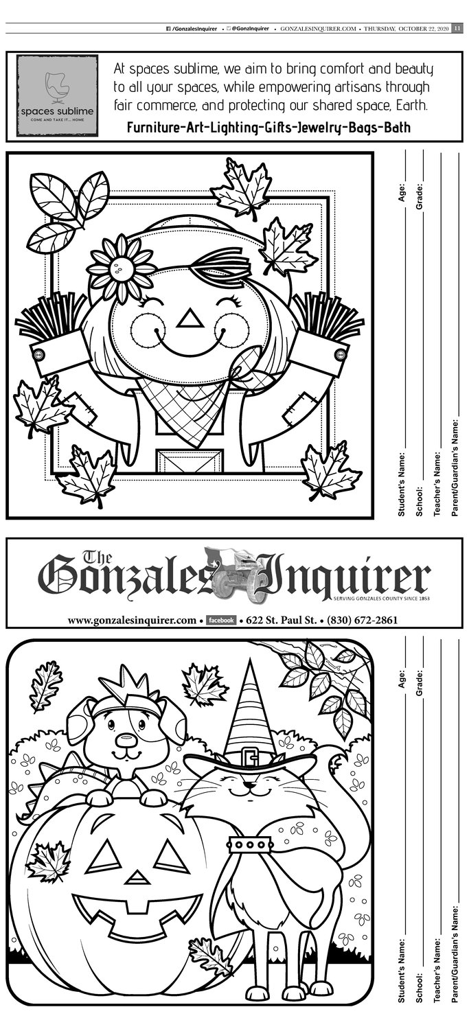 Kids enter the inquirers red ribbon week coloring contest the gonzales inquirer
