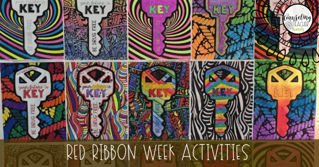 Red ribbon week activities free printable coloring contest