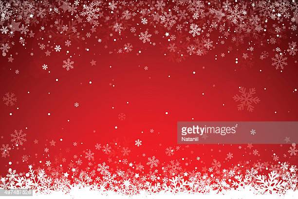 Red snowflake background photos and premium high res pictures
