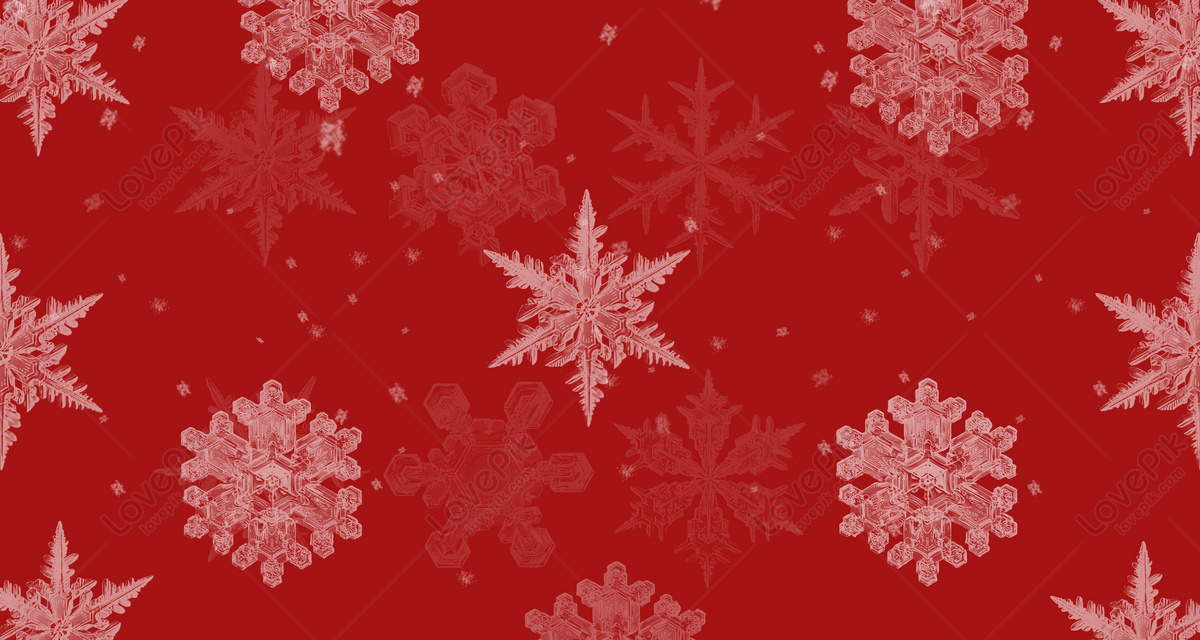 Red christmas snowflake background download free banner background image on
