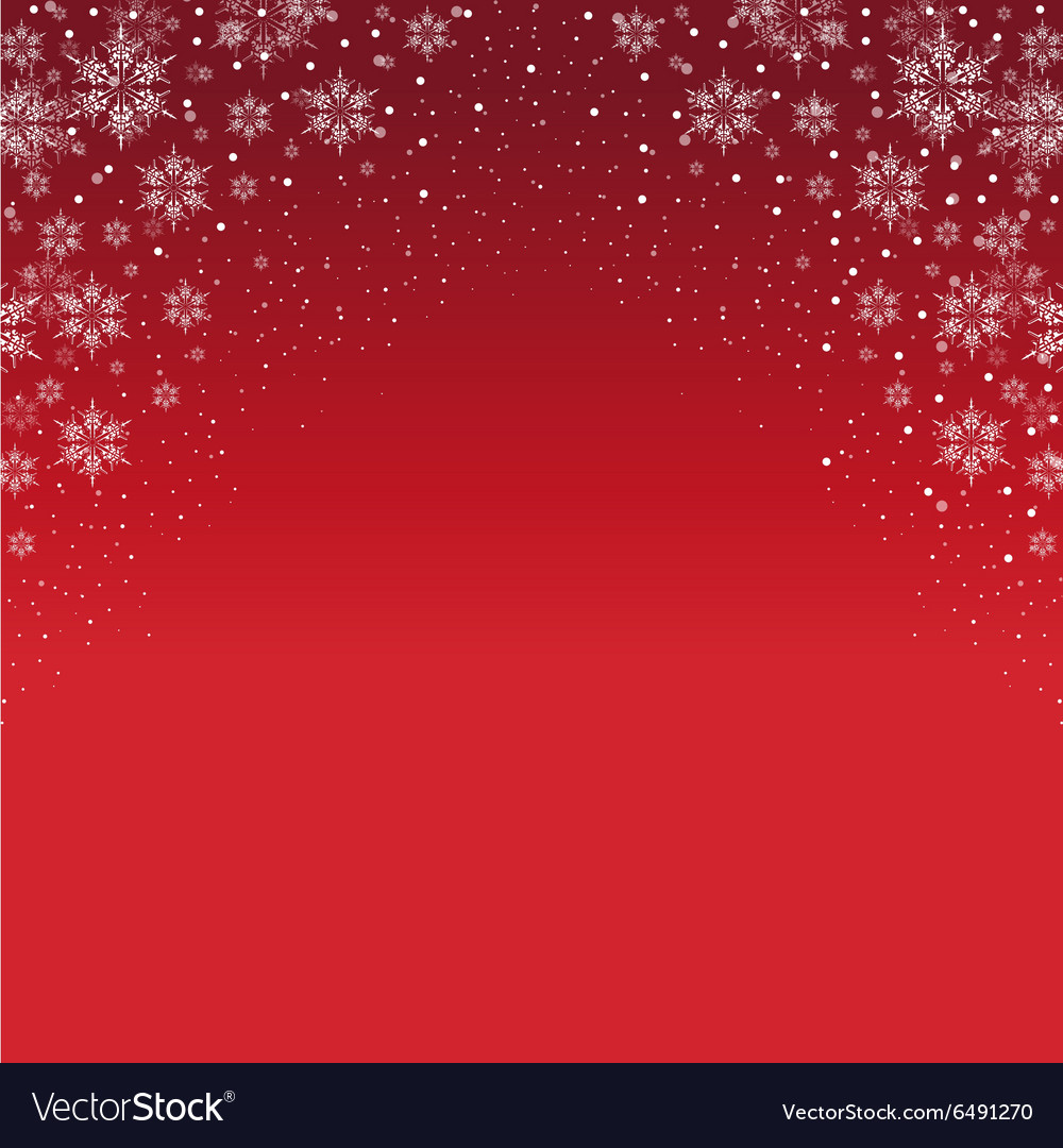 Red snowflake background royalty free vector image