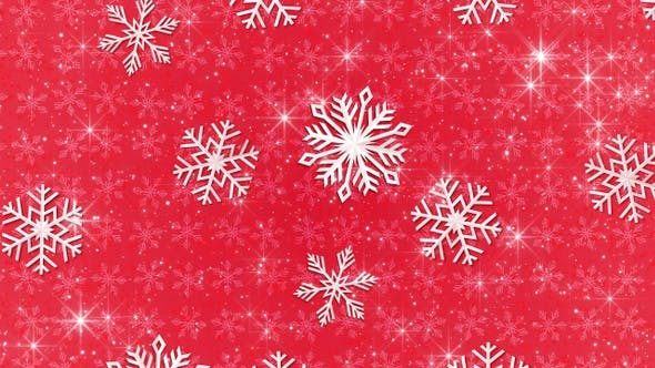 Red snowflake background by helgagraf