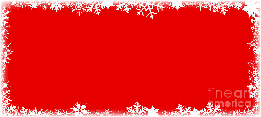 Snowflake red background digital art by bigalbaloo stock