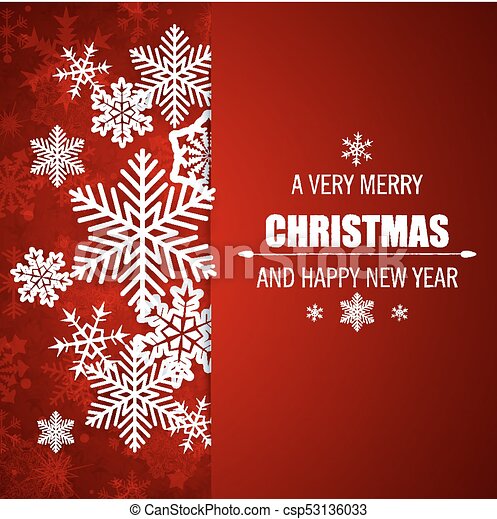 Red christmas background with snowflake decorative red vector christmas background with white paper snowflakes merry canstock
