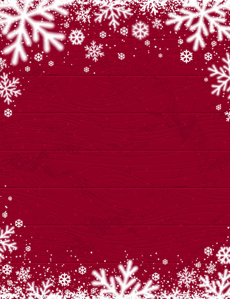 Red snowflake background illustrations clip art