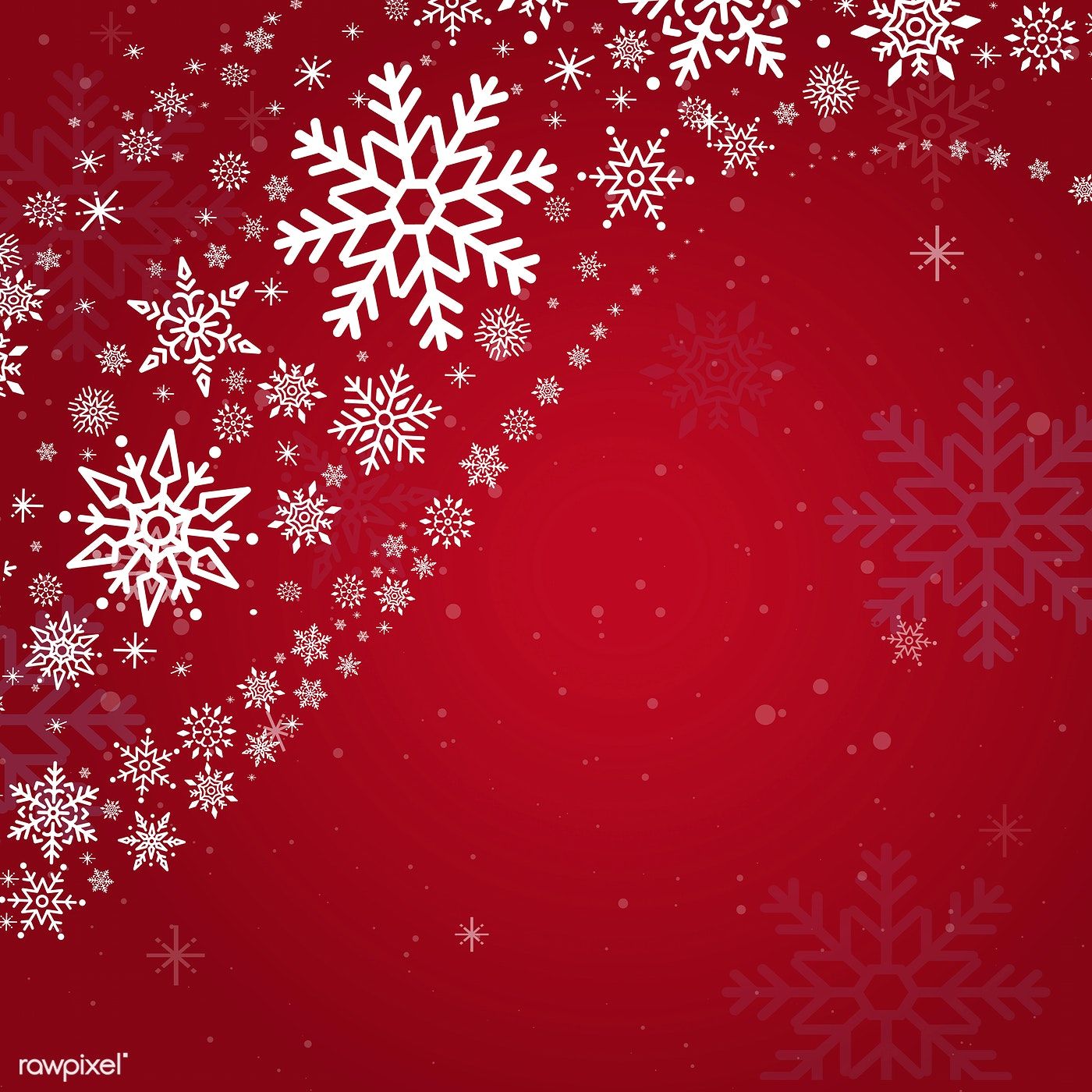 Red christmas winter holiday background with snowflake vector free image by rawpixel holiday background christmas theme background snowflake background