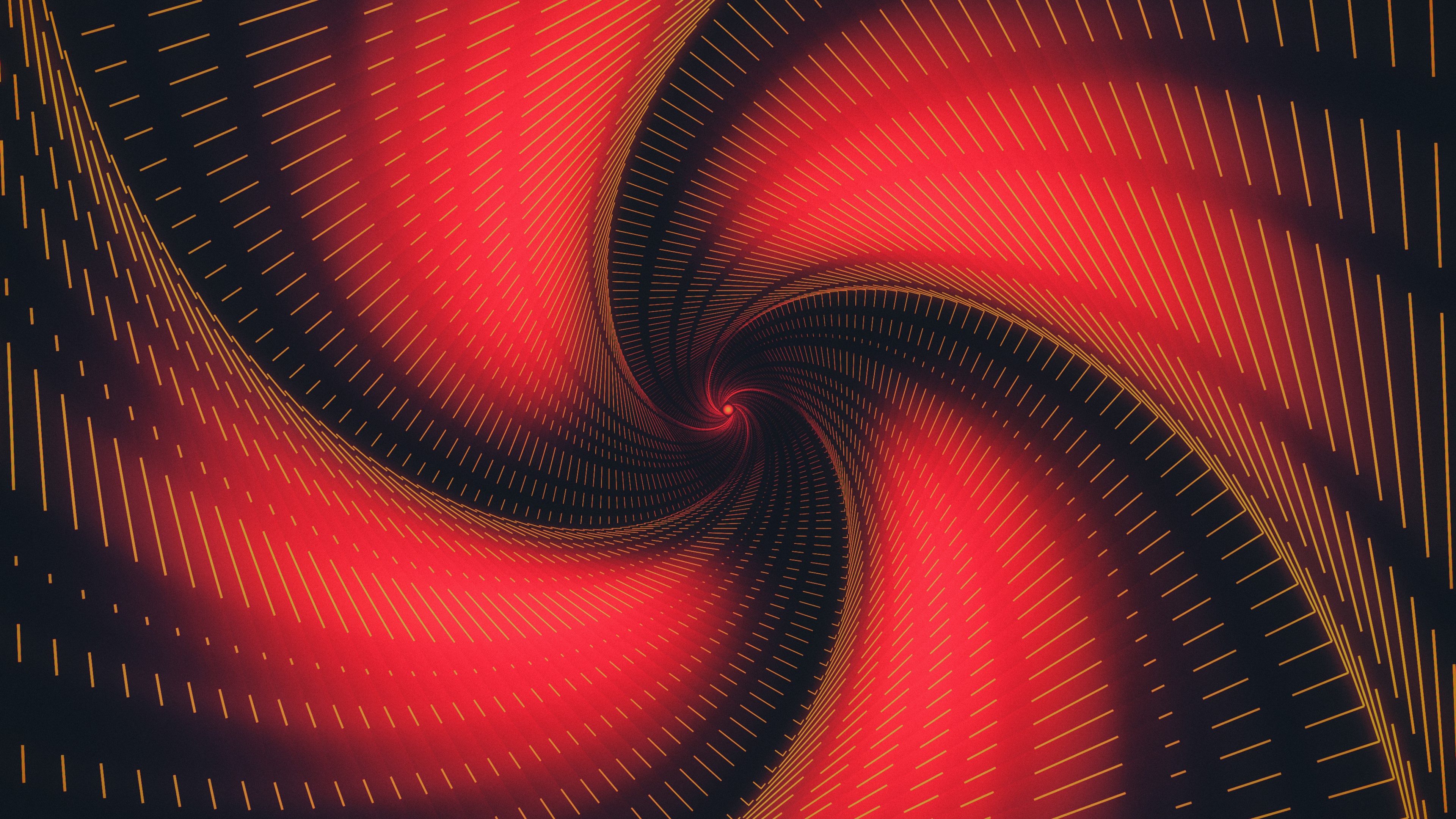 K digital art swirl red lines black abstract erich randall