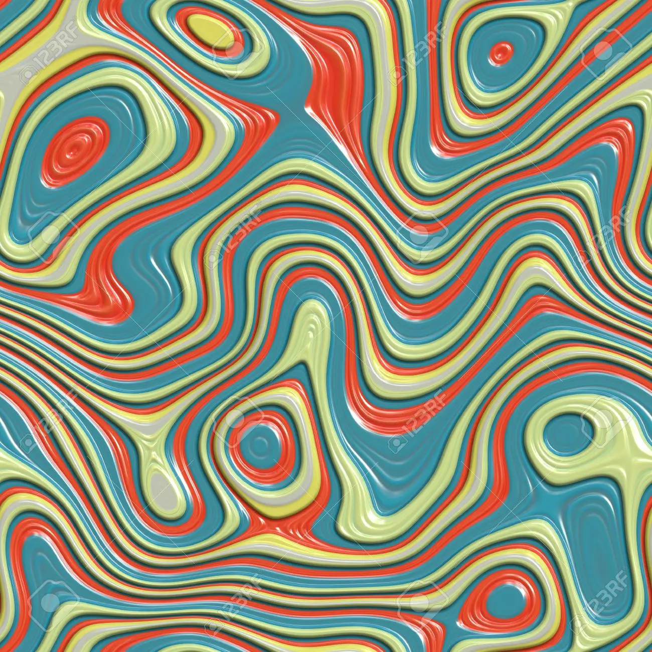 Red yellow and blue colorful swirls wallpaper background tiles seamlessly stock photo picture and royalty free image image