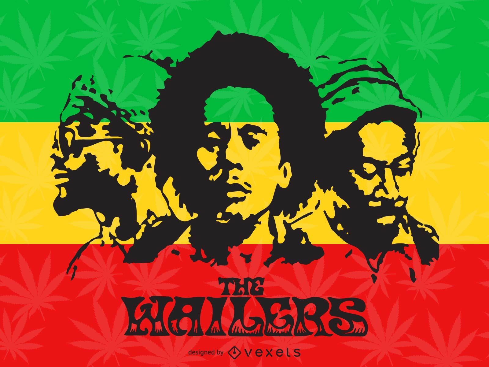 Jamaican reggae illustration design vector download
