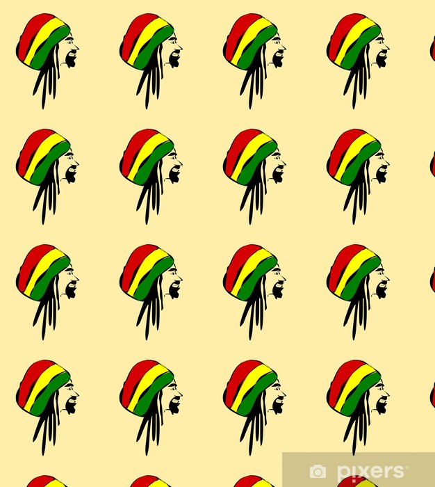 Wallpaper man wearing reggae hat and dreadlocks
