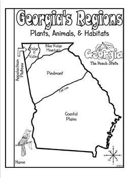 Georgia regions plants animals and habitats tab booklet meets new gses lesson plan template free ela lesson plans free reading prehension worksheets